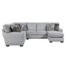 9679GY Seating-Kieran Collection 2-Piece Reversible Sectional