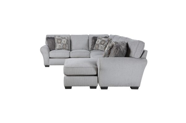 9679GY Seating-Kieran Collection 2-Piece Reversible Sectional
