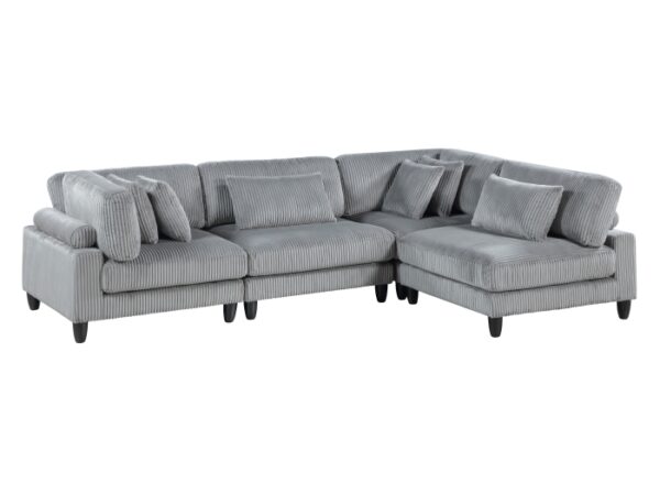 9688GY*42CR2AC 4-Piece Modular Sectional