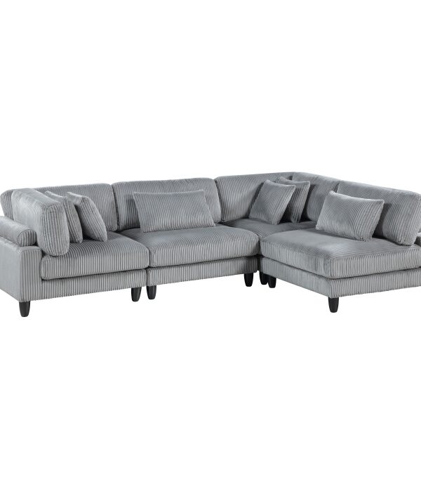 9688GY*42CR2AC 4-Piece Modular Sectional