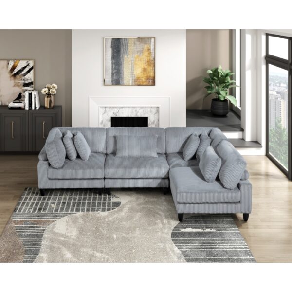 9688GY*42CR2AC 4-Piece Modular Sectional