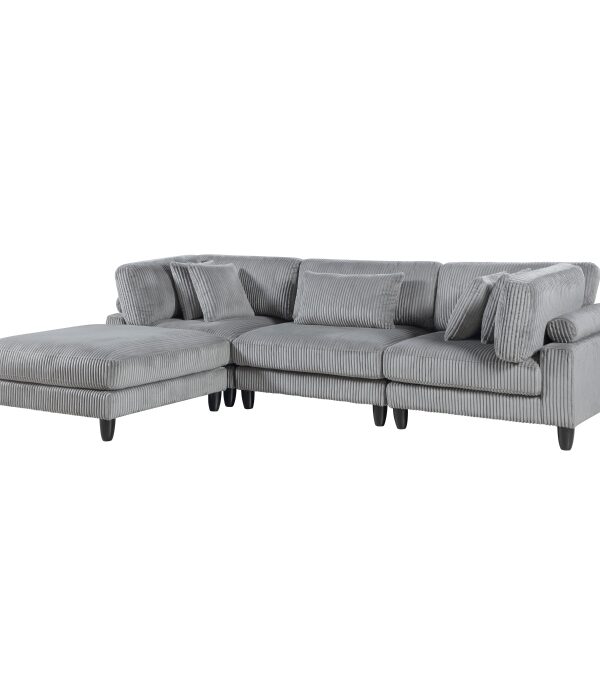 9688GY*42CRACOT 4-Piece Modular Sectional wi...