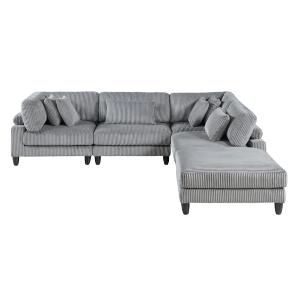 9688GY*52CR2ACOT 5-Piece Modular Sectional wi...