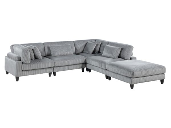 9688GY*52CR2ACOT 5-Piece Modular Sectional wi...