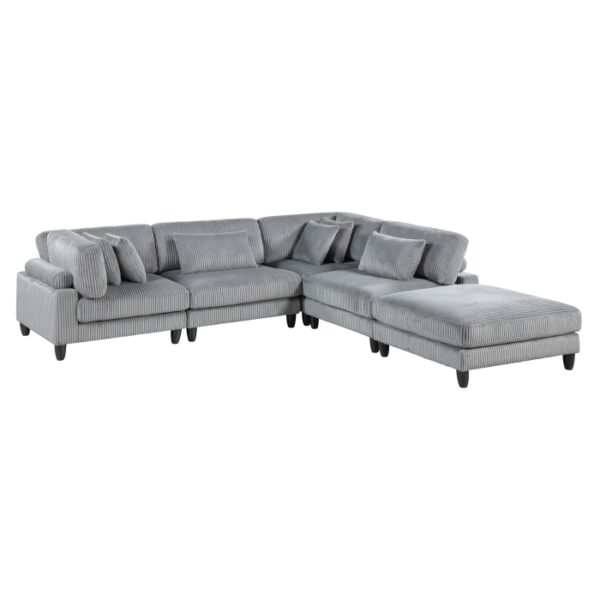 9688GY*52CR2ACOT 5-Piece Modular Sectional wi...