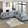 9688GY Seating-Robstown Collection 6-Piece Modular Sectional wi...