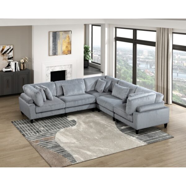 9688GY*53CR2AC 5-Piece Modular Sectional