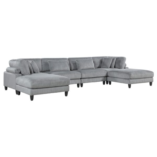 9688GY*62CR2AC2OT 6-Piece Modular Sectional wi...
