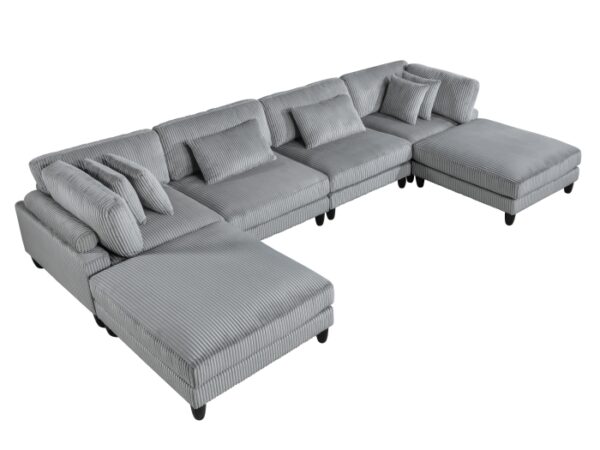 9688GY*62CR2AC2OT 6-Piece Modular Sectional wi...