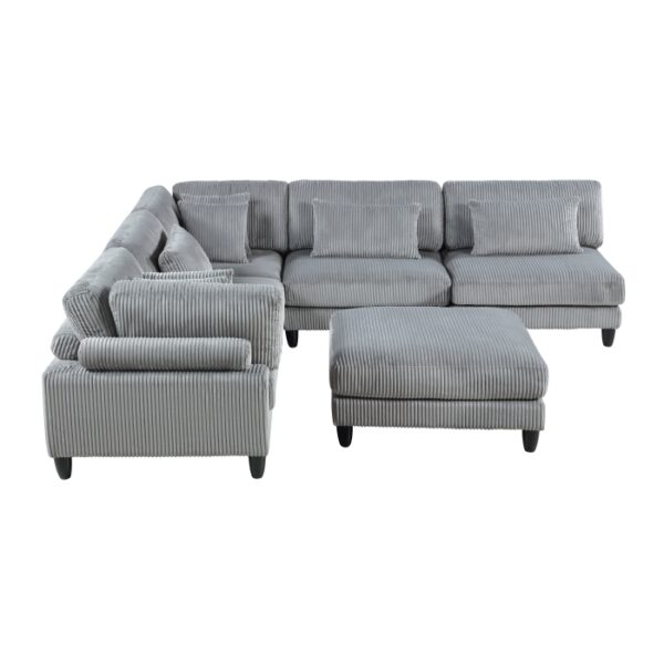 9688GY*62CR3ACOT 6-Piece Modular Sectional wi...