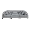 9688GY Seating-Robstown Collection 6-Piece Modular Sectional wi...
