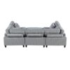 9688GY Seating-Robstown Collection 6-Piece Modular Sectional wi...