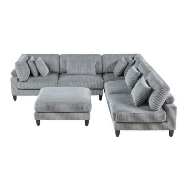 9688GY*62CR3ACOT 6-Piece Modular Sectional wi...