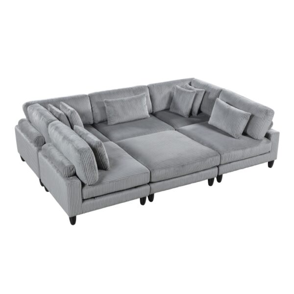 9688GY*62CR3ACOT 6-Piece Modular Sectional wi...