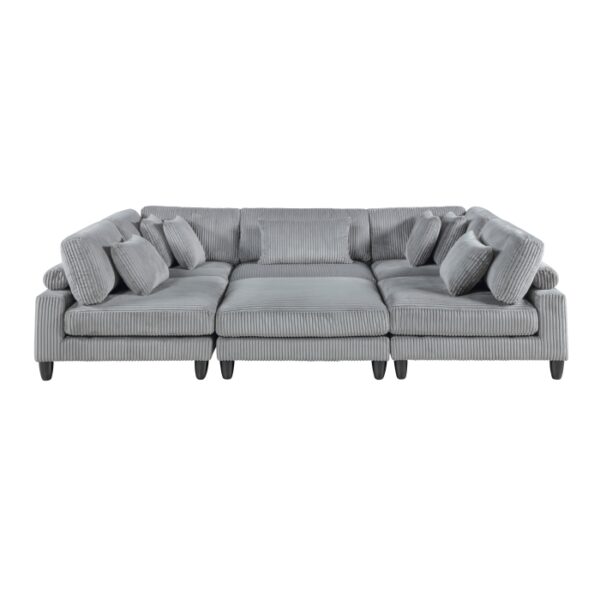 9688GY*62CR3ACOT 6-Piece Modular Sectional wi...