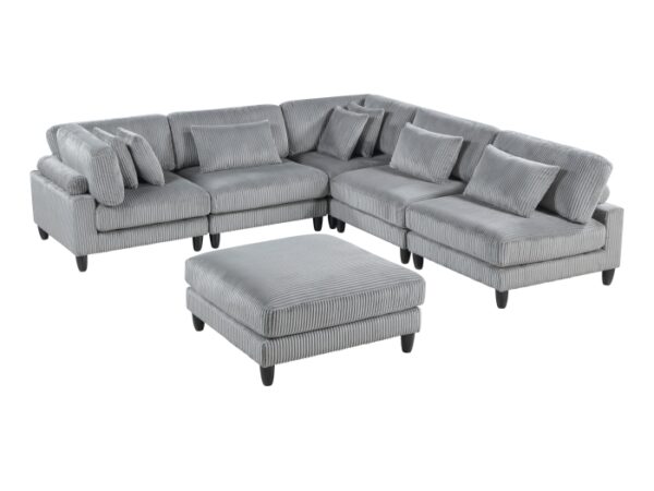 9688GY*62CR3ACOT 6-Piece Modular Sectional wi...