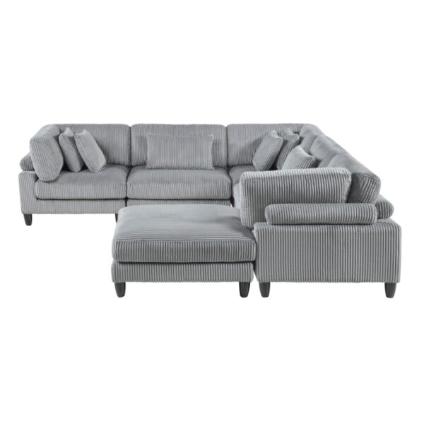 9688GY*63CR2ACOT 6-Piece Modular Sectional wi...