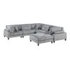 9688GY Seating-Robstown Collection 6-Piece Modular Sectional wi...