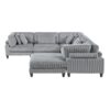 9688GY Seating-Robstown Collection 6-Piece Modular Sectional wi...