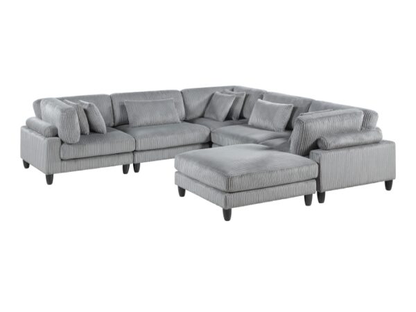 9688GY*63CR2ACOT 6-Piece Modular Sectional wi...