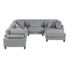 9688GY Seating-Robstown Collection 6-Piece Modular Sectional wi...