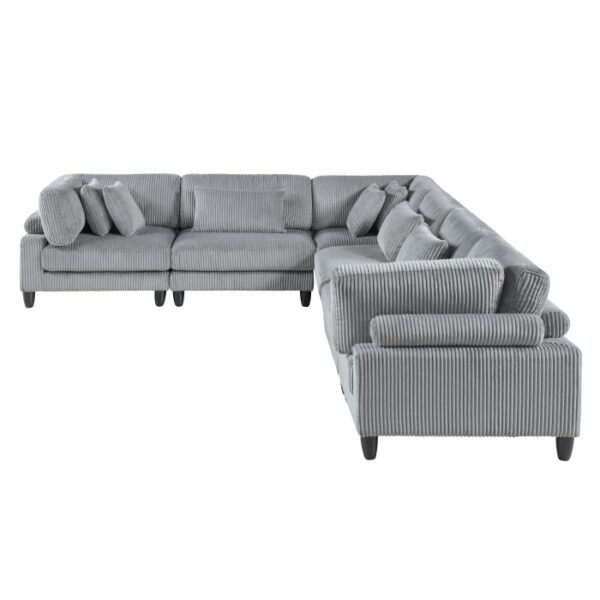 9688GY*63CR3AC 6-Piece Modular Sectional