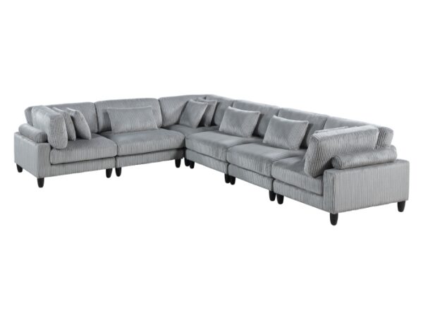 9688GY*63CR3AC 6-Piece Modular Sectional