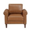 9690BRW Seating-Hector Collection 2pc Set: Sofa, Love
