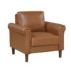 9690BRW Seating-Hector Collection 2pc Set: Sofa, Love