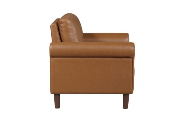 9690BRW Seating-Hector Collection 2pc Set: Sofa, Love