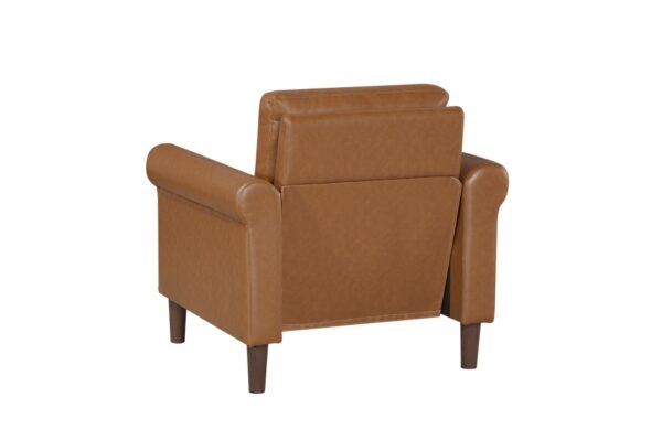 9690BRW Seating-Hector Collection 2pc Set: Sofa, Love