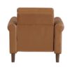 9690BRW Seating-Hector Collection 2pc Set: Sofa, Love