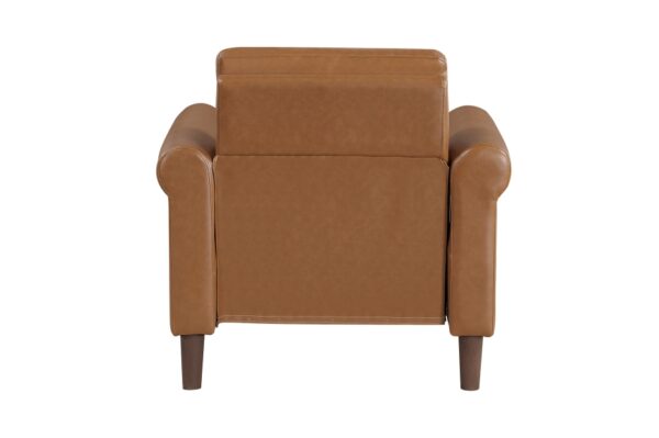 9690BRW Seating-Hector Collection 2pc Set: Sofa, Love