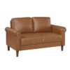 9690BRW Seating-Hector Collection 2pc Set: Sofa, Love