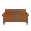 9690BRW Seating-Hector Collection 2pc Set: Sofa, Love