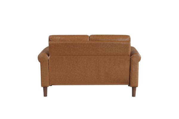 9690BRW Seating-Hector Collection 2pc Set: Sofa, Love