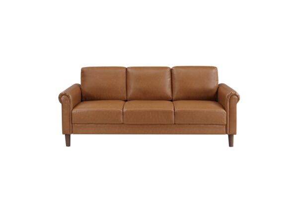 9690BRW Seating-Hector Collection 2pc Set: Sofa, Love