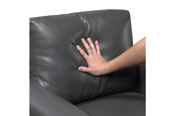 9690DGY Seating-Hector Collection 2pc Set: Sofa, Love