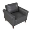 9690DGY Seating-Hector Collection 2pc Set: Sofa, Love