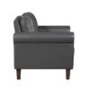 9690DGY Seating-Hector Collection 2pc Set: Sofa, Love