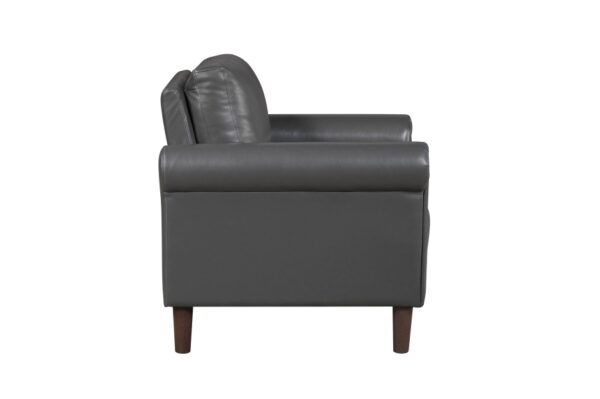9690DGY Seating-Hector Collection 2pc Set: Sofa, Love