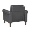 9690DGY Seating-Hector Collection 2pc Set: Sofa, Love