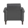 9690DGY Seating-Hector Collection 2pc Set: Sofa, Love