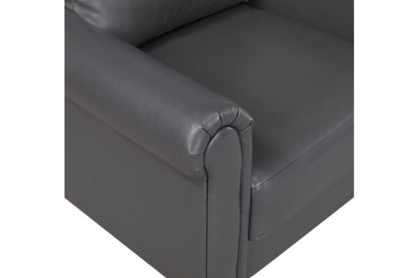 9690DGY Seating-Hector Collection 2pc Set: Sofa, Love