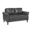 9690DGY Seating-Hector Collection 2pc Set: Sofa, Love