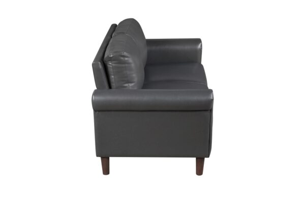 9690DGY Seating-Hector Collection 2pc Set: Sofa, Love