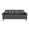 9690DGY Seating-Hector Collection 2pc Set: Sofa, Love
