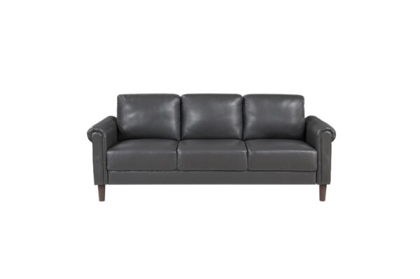 9690DGY Seating-Hector Collection 2pc Set: Sofa, Love