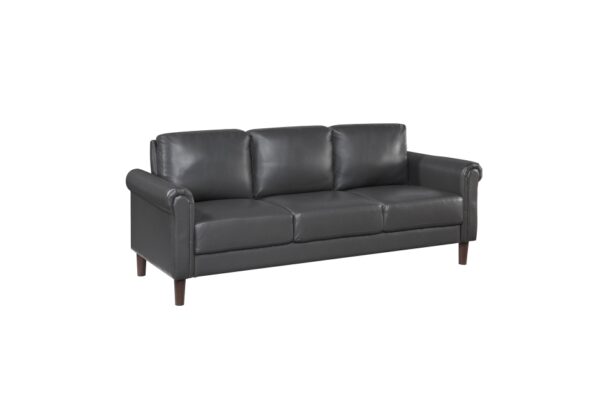 9690DGY Seating-Hector Collection 2pc Set: Sofa, Love