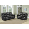 9700BLK-3 Double Reclining Sofa